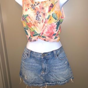 Vintage Hollister mini denim skirt